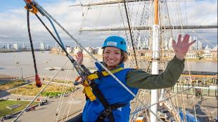 Experience life at sea and climb the rigging of one of London's true icons. Image courtesy of Golden Tours.
