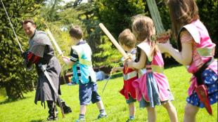 Learn how to use a sword at Warwick Castle. Image courtesy of Golden Tours.