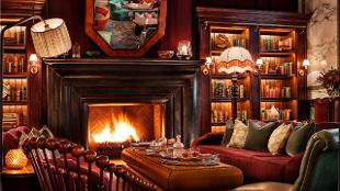 Scarfes Bar Fireplace
