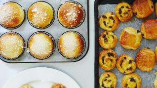 French breakfast pastries. Image courtesy of Cookery School at Little Portland Street.