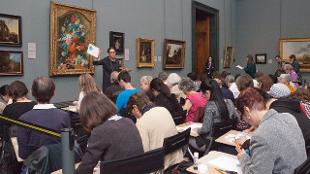 Free artist-led Talk and Draw class. Image courtesy of the National Gallery.