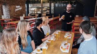 Learn all about Camden Town Brewery from an expert guide. Image courtesy of Golden Tours.