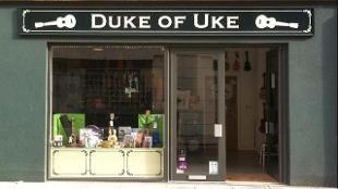 The shopfront of Duke of Uke. Photo courtesy of Duke of Uke.