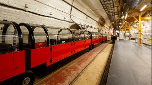 Mail Rail, The Postal Museum. Photo:Miles Willis. Image coutesy of The Postal Museum.