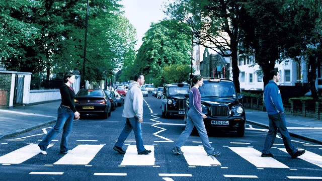 Beatles Walking Across Abbey Road Zebra CrossingWritely Expressed