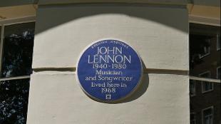 See John Lennon's home in London. Image courtesy of Golden Tours.