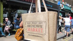A Broadway Market tote bag. Image courtesy of Broadway Market.