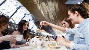Afternoon tea at the Cutty Sark. Image courtesy of Golden Tours.