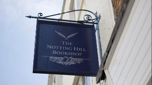 The Notting Hill Bookshop sign. Image courtesy of The Notting Hill Bookshop.