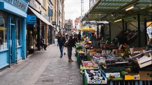Berwick Street Market stalls. Image courtesy of Berwick Street Market.