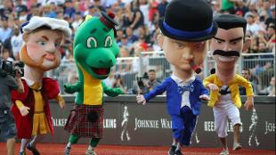 Mascots at MLB World Tour. Image courtesy of MLB.