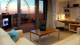 London view from one of the bedrooms. Image courtesy of Park Plaza County Hall London.