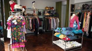 The interior of the new Oxfam Fashion Boutique on Kings Road, London. Image Karen Robinson/Oxfam
