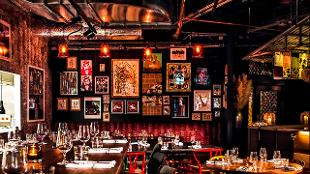 Bold prints and pictures at Red Rooster restaurant. Image courtesy of The Curtain