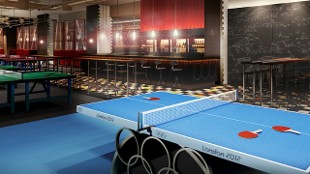 Bounce's ping pong tables. Image courtesy of Bounce.