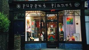 The shop front of Puppet Planet. Image courtesy of Puppet Planet.