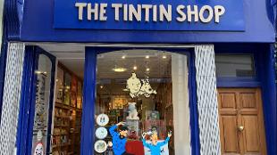 Exterior of The Tintin Shop. Image courtesy of The Tintin Shop.