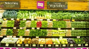 Vegetables on display at Whole Foods Market. Image courtesy of Whole Foods Market.
