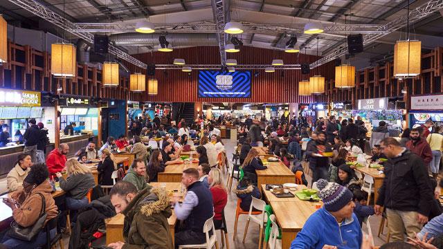 The food hall full of diners. Image courtesy of Bang Bang Oriental Foodhall. The food hall full of diners. Image courtesy of Bang Bang Oriental Foodhall.