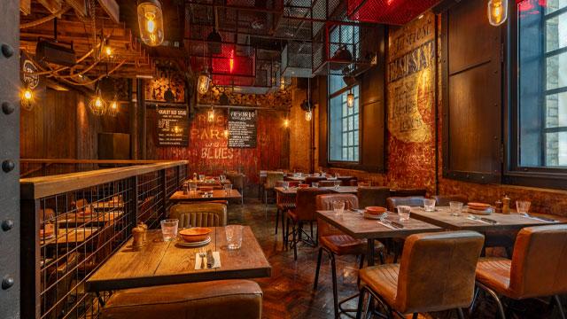 Inside Big Easy Canary Wharf. Credit: Matt White Photography. Image courtesy of Big Easy.