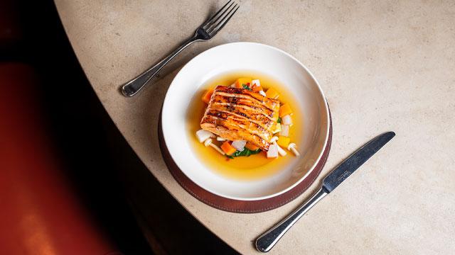A plate of food on a table. Credit: @mooncakepictures. Image courtesy of D&D London. A plate of food on a table. Credit: @mooncakepictures. Image courtesy of D&D London.