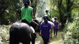 Riding at Deen City Farm & Riding School. Image courtesy of Deen City Farm & Riding School.