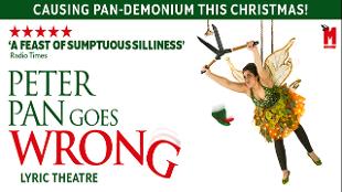 Watch a show packed with laughter and chaos with Peter Pan Goes Wrong at the Lyric Theatre. Image courtesy of SEE Tickets.