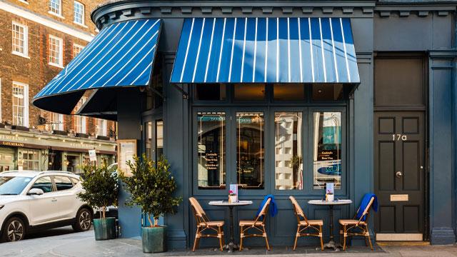 Outside Cote Covent Garden. Image courtesy of Eggmedia Ltd.