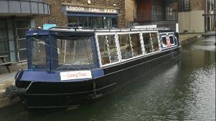 Long Tom canal boat at the London Canal Museum. Image courtesy of the London Canal Museum,