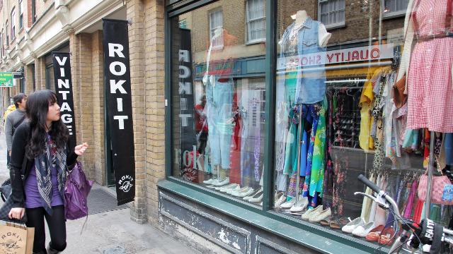 Rokit Brick Lane Antiques Vintage Second Hand Fashion Visitlondon Com