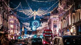 Christmas lights on Regent Street. © Unsplash/Jamie Davies