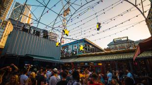 Soak up the lively atmosphere at Dinerama. Image courtesy of Street Feast.