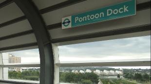 Bild mit freundlicher Genehmigung von Pontoon Dock DLR Station