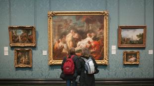 Visitors enjoying the collection. Image courtesy of the National Gallery.