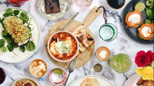Brunch at Darcie and May Green. Image courtesy of Layla Kazim for Daisy Green Food