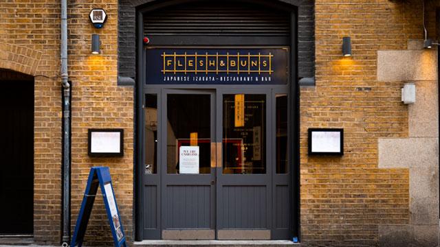 The entrance to Flesh & Buns. Image courtesy of Bone Daddies Group. The entrance to Flesh & Buns. Image courtesy of Bone Daddies Group.