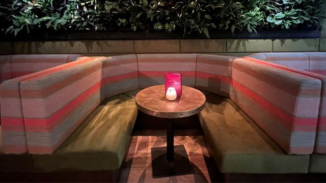 A booth at Freedom Bar. Image courtesy of Soho Bars. A booth at Freedom Bar. Image courtesy of Soho Bars.