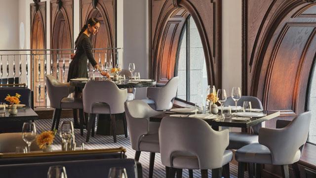 The dining room. Credit: Nick Rochowski Photography. Image courtesy of One Aldwych.