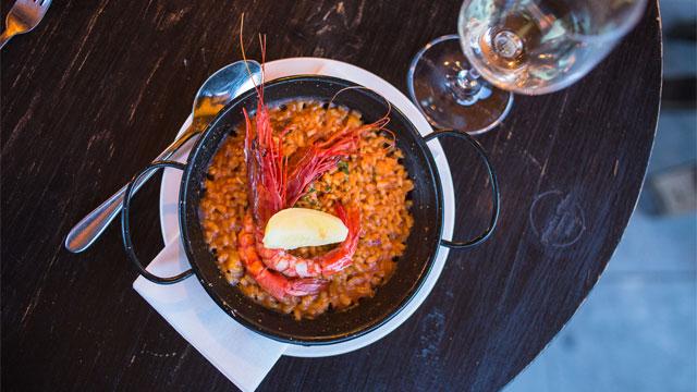 Rice with gambas. Credit: Adele Audisio. Image courtesy of Eighty Four. Rice with gambas. Credit: Adele Audisio. Image courtesy of Eighty Four.