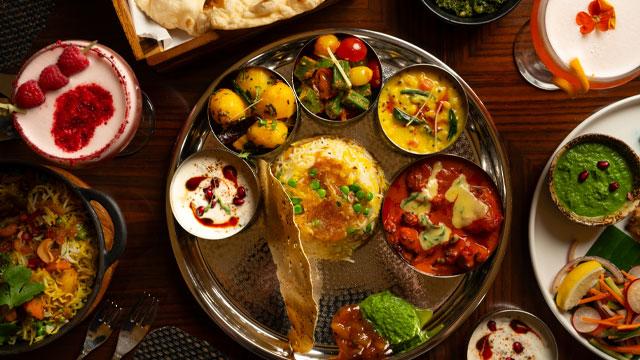 Thali dishes. Credit: David Robson. Image courtesy of MW Eat.