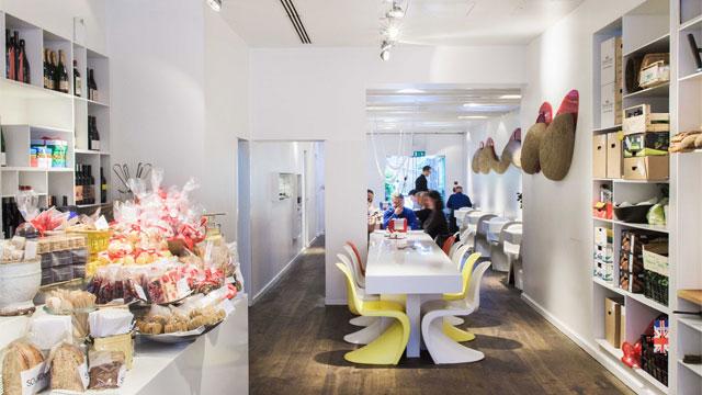 The interior of Ottolenghi Islington. Image courtesy of Ottolenghi. The interior of Ottolenghi Islington. Image courtesy of Ottolenghi.
