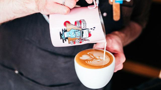Coffee being poured. Image courtesy of Prufrock Coffee. Coffee being poured. Image courtesy of Prufrock Coffee.