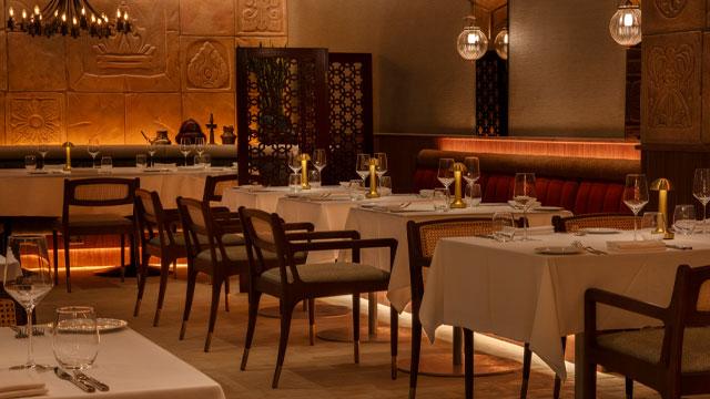 The dining room at Quilon. Credit: John Carey. Image courtesy of Fully Charged Collective. The dining room at Quilon. Credit: John Carey. Image courtesy of Fully Charged Collective.
