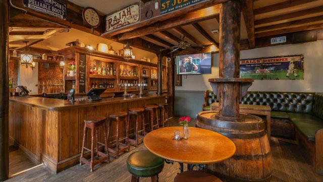 The bar at The Alexandra. Image courtesy of Greene King. The bar at The Alexandra. Image courtesy of Greene King.