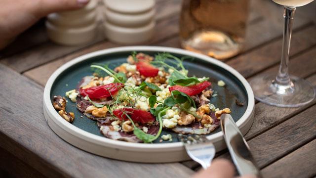 A plate of food. Credit: Cynthia Rezende. Image courtesy of Roche Communications.