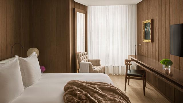 A Superior Queen room. Credit: Nikolas Koenig. Image courtesy of Purple.