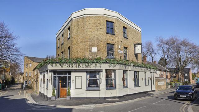 The outside of The Stonhouse. Image courtesy of Three Cheers Pub Co. The outside of The Stonhouse. Image courtesy of Three Cheers Pub Co.