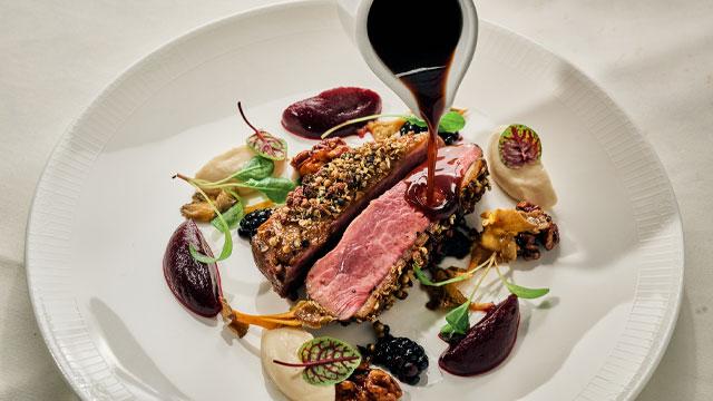 Food at The Winter Garden. Credit: Jonathan Stewart. Image courtesy of Roche Communications.