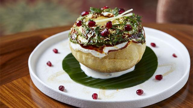 Signatue dish, raj kachori. Image courtesy of The Real Indian Food Co. Signatue dish, raj kachori. Image courtesy of The Real Indian Food Co.