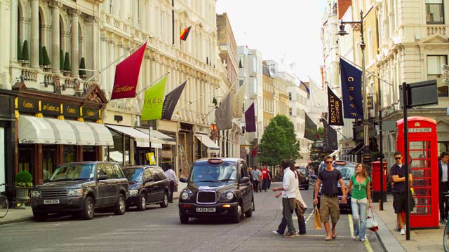 Louis Vuitton Tienda De Lujo En New Bond Street, Londres, Reino